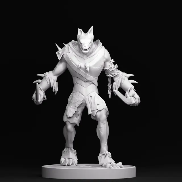 Worgen furless — modelo 3D