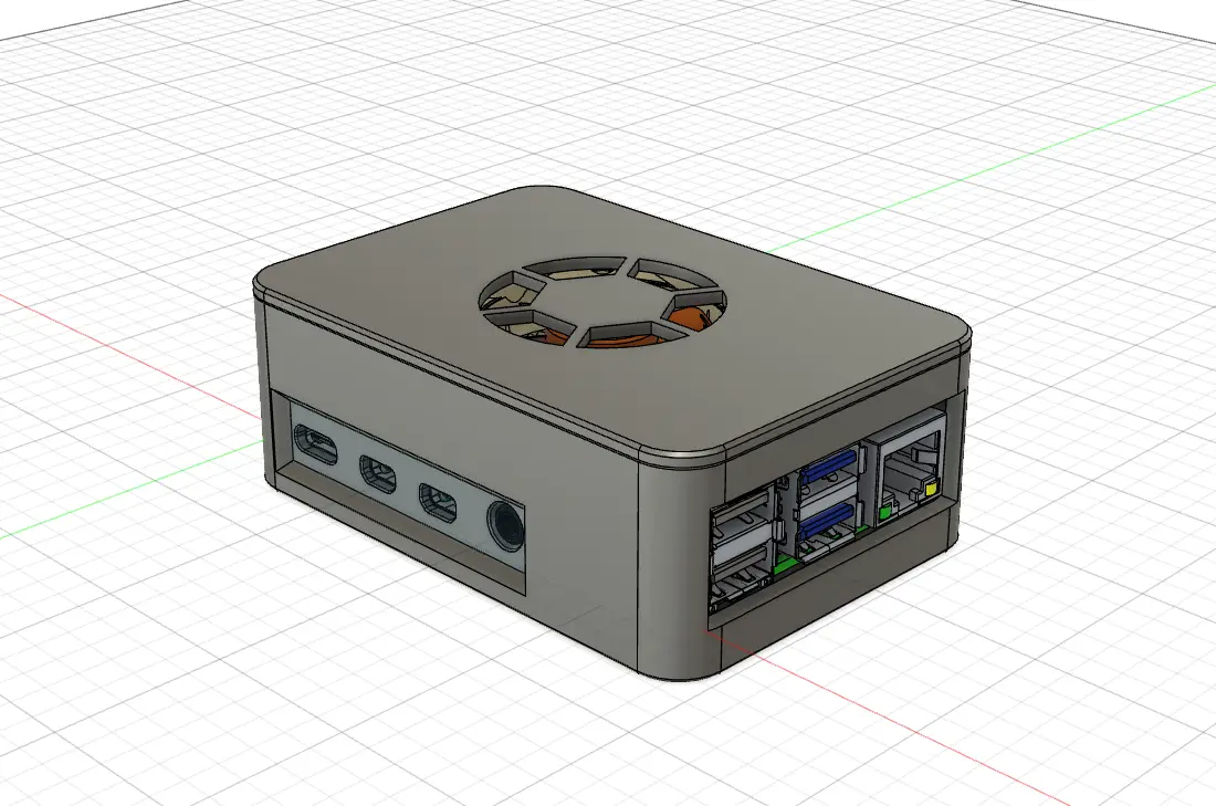 Raspberry Pi 4 Case — modelo 3D
