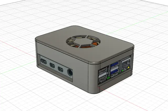 Raspberry Pi 4 Case — modelo 3D