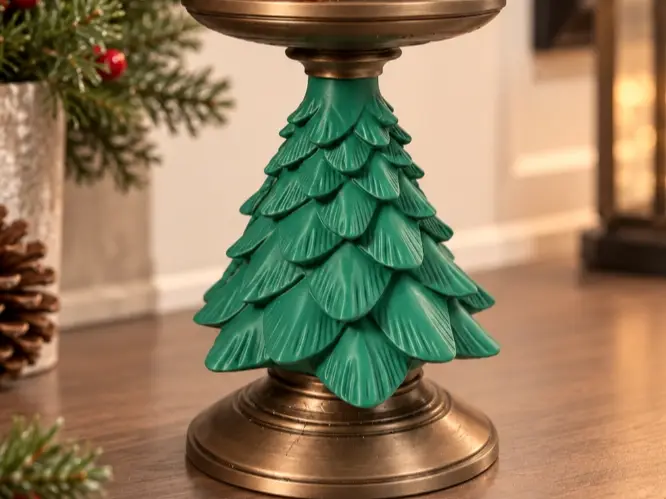 Christmas Tree 3-Wick Candle Holder — modelo 3D