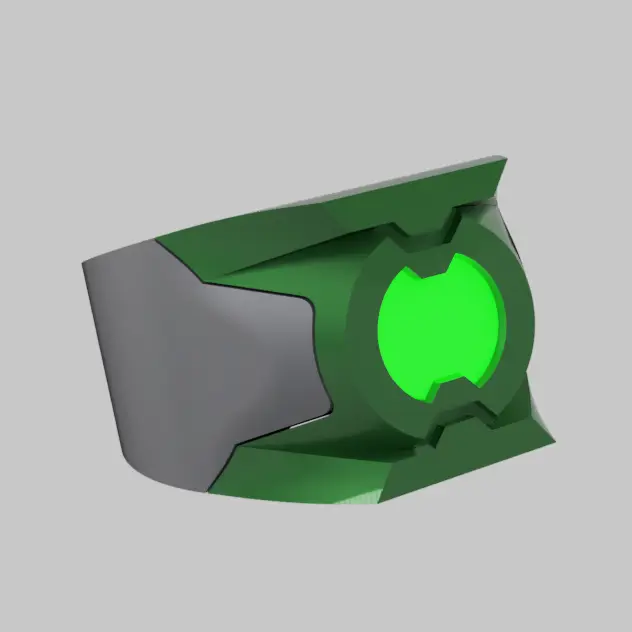 Green Lantern Ring custom (Nitro) — modelo 3D