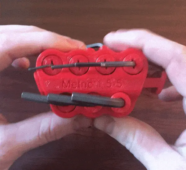 Print in Place Allen Key Holder Inspired by Wiha — modelo 3D