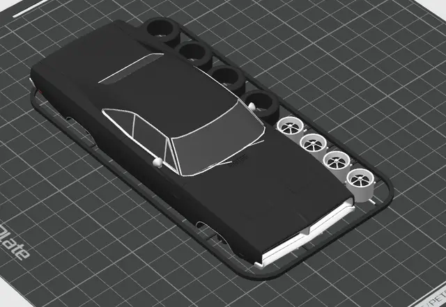 Dodge charger R/T kit card — modelo 3D