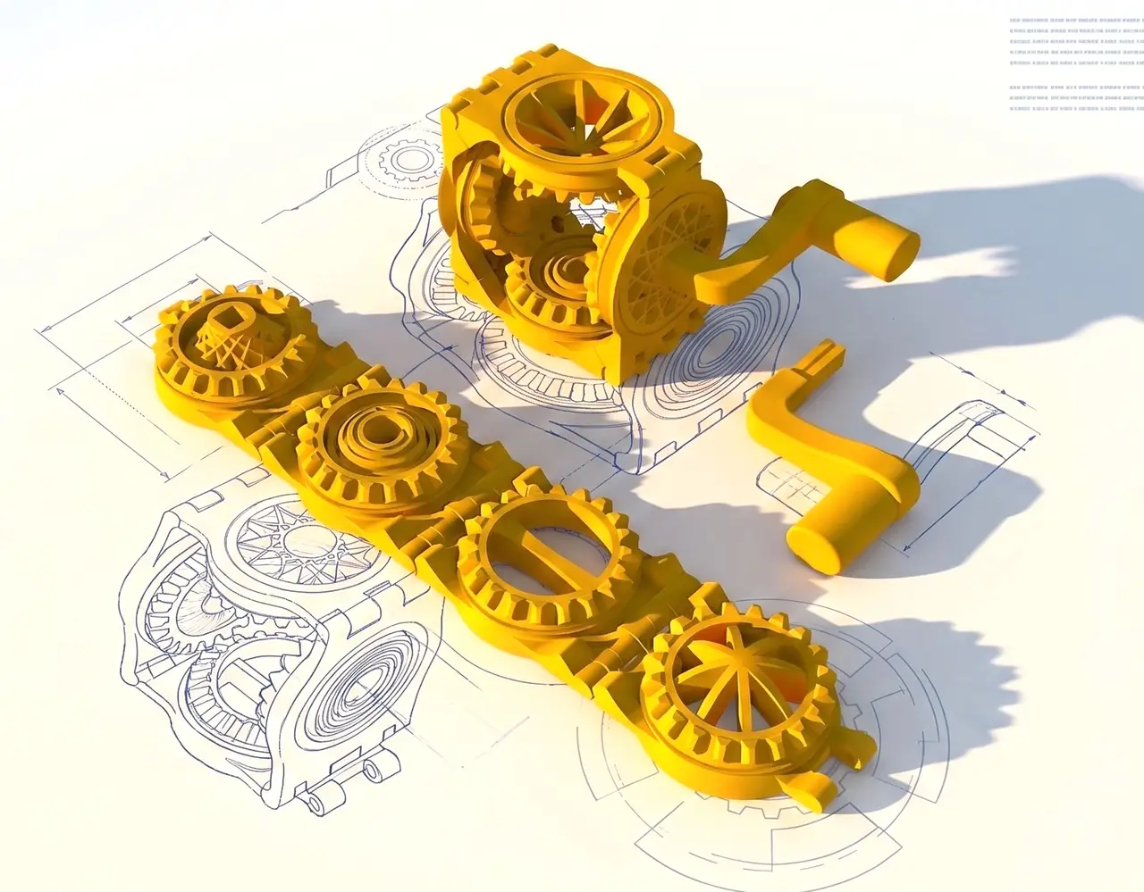Foldable Gear Fidget Toy / Print-in-Place Test Print — modelo 3D