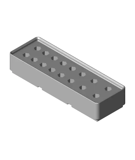 Gridfinity 3x1x2 Hex Socket Set.stl — modelo 3D
