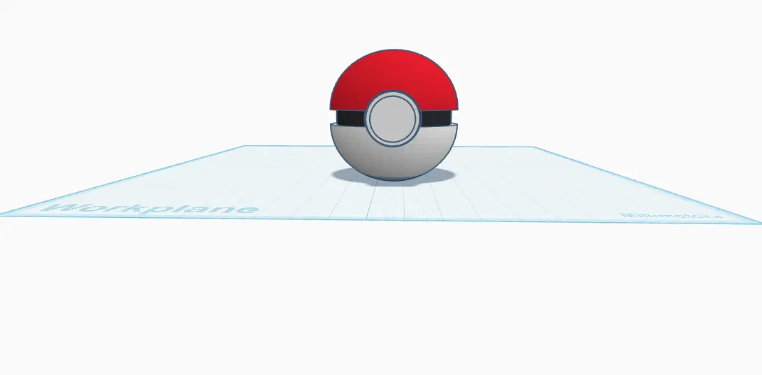 Pokeball clicker 2.0 — modelo 3D