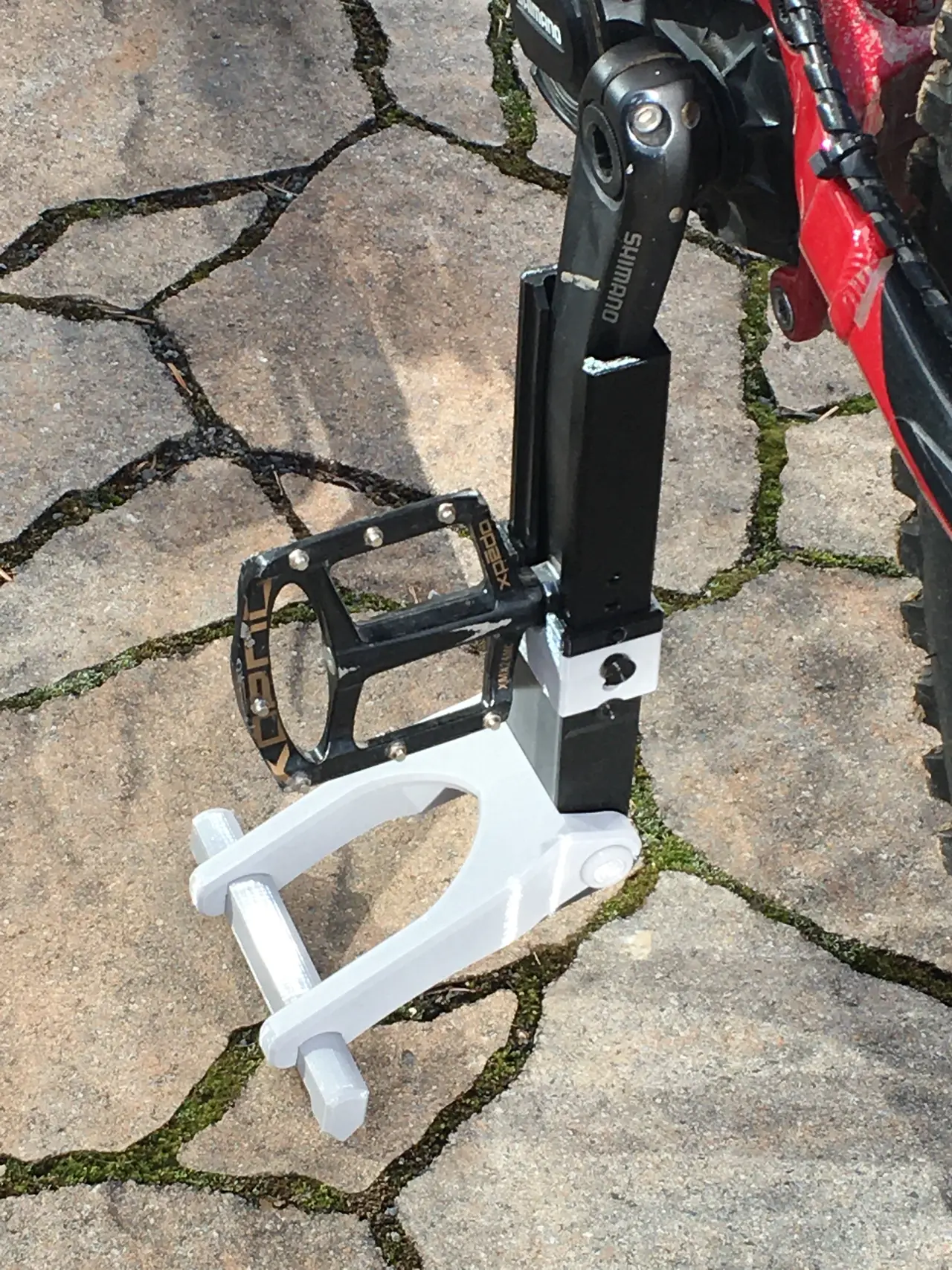 MTB Bike stand foldable and height adjustable, no screws — modelo 3D