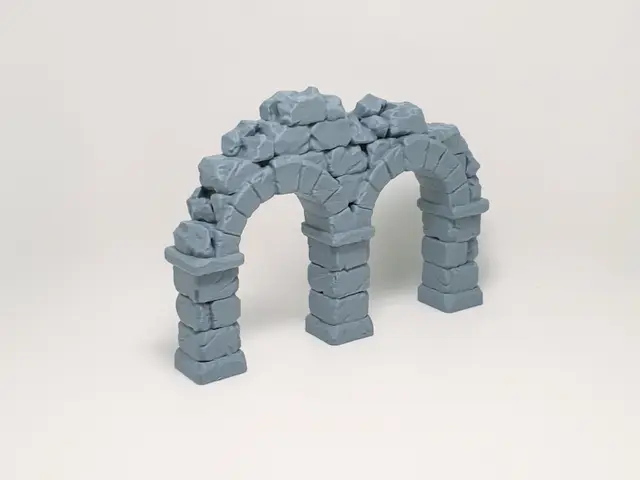 Double Arch Ruin | 28mm - 32mm Miniature — modelo 3D