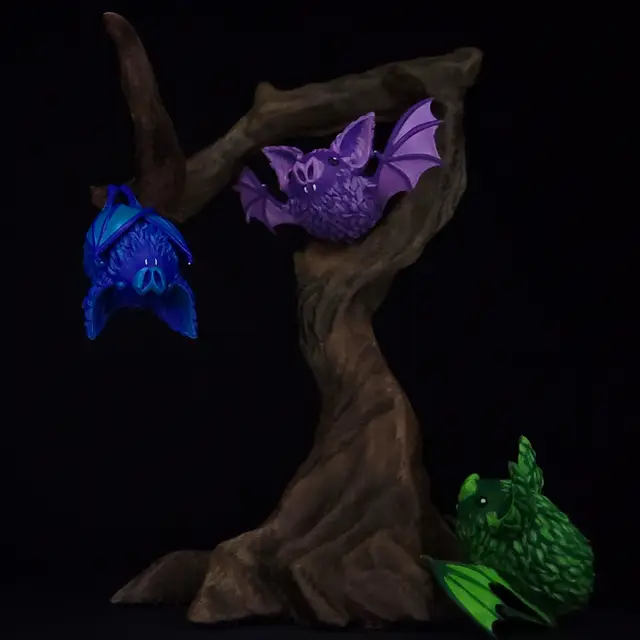 Prism Prints - Cute Bats & Jack-O-Lantern — modelo 3D