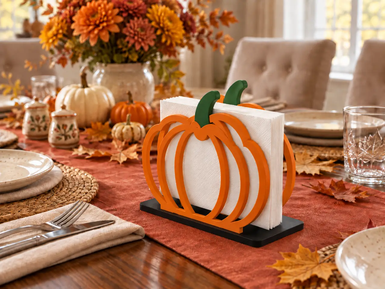 Pumpkin napkin holder — modelo 3D