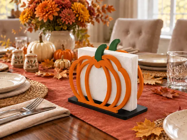 Pumpkin napkin holder — modelo 3D