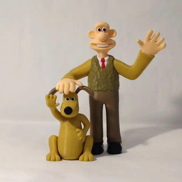Wallace and Gromit — modelo 3D