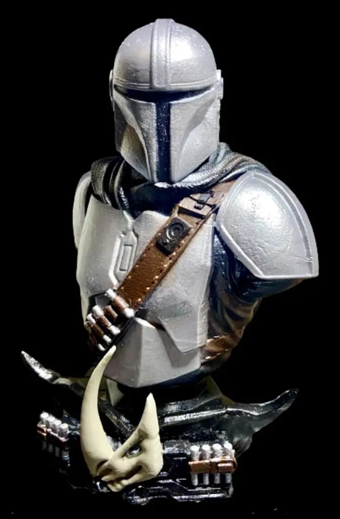 Mandalorian Bust - Star Wars 3D Models - Support Free and No infill Remix — modelo 3D