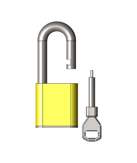 Working Padlock — modelo 3D
