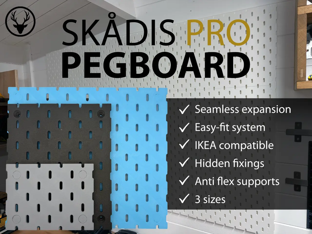 Skadis PRO Pegboard System — modelo 3D