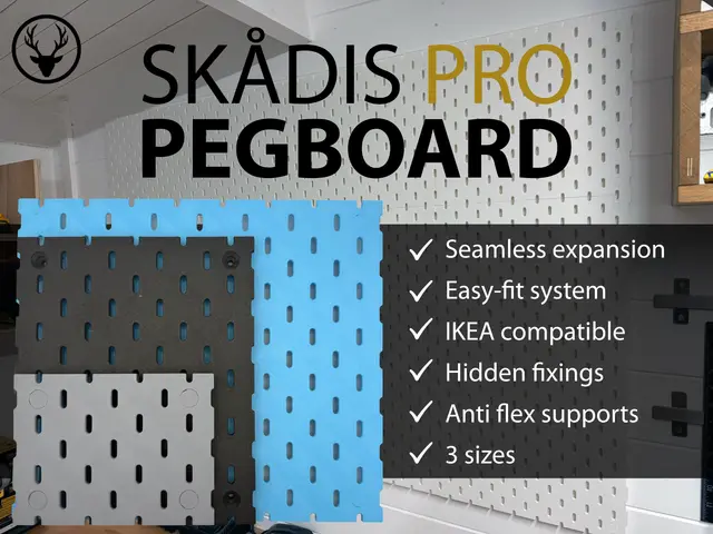 Skadis PRO Pegboard System — modelo 3D
