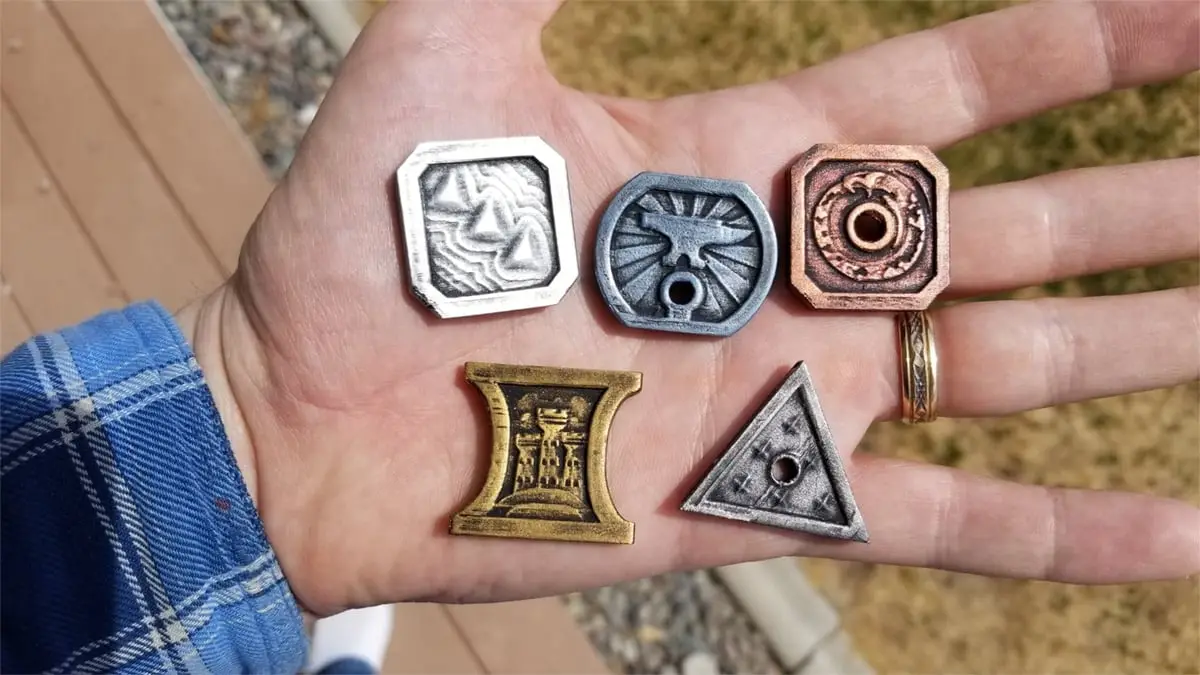 D&D Coins - Dungeons & Dragons - 5E Doublesided — modelo 3D