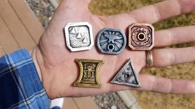 D&D Coins - Dungeons & Dragons - 5E Doublesided — modelo 3D