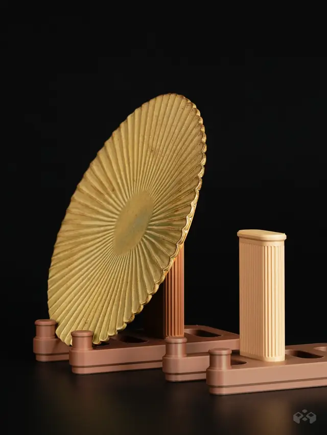 Modular Plate Display Stand — modelo 3D