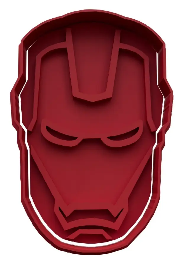 Cortante iron man - cookie cutter — modelo 3D