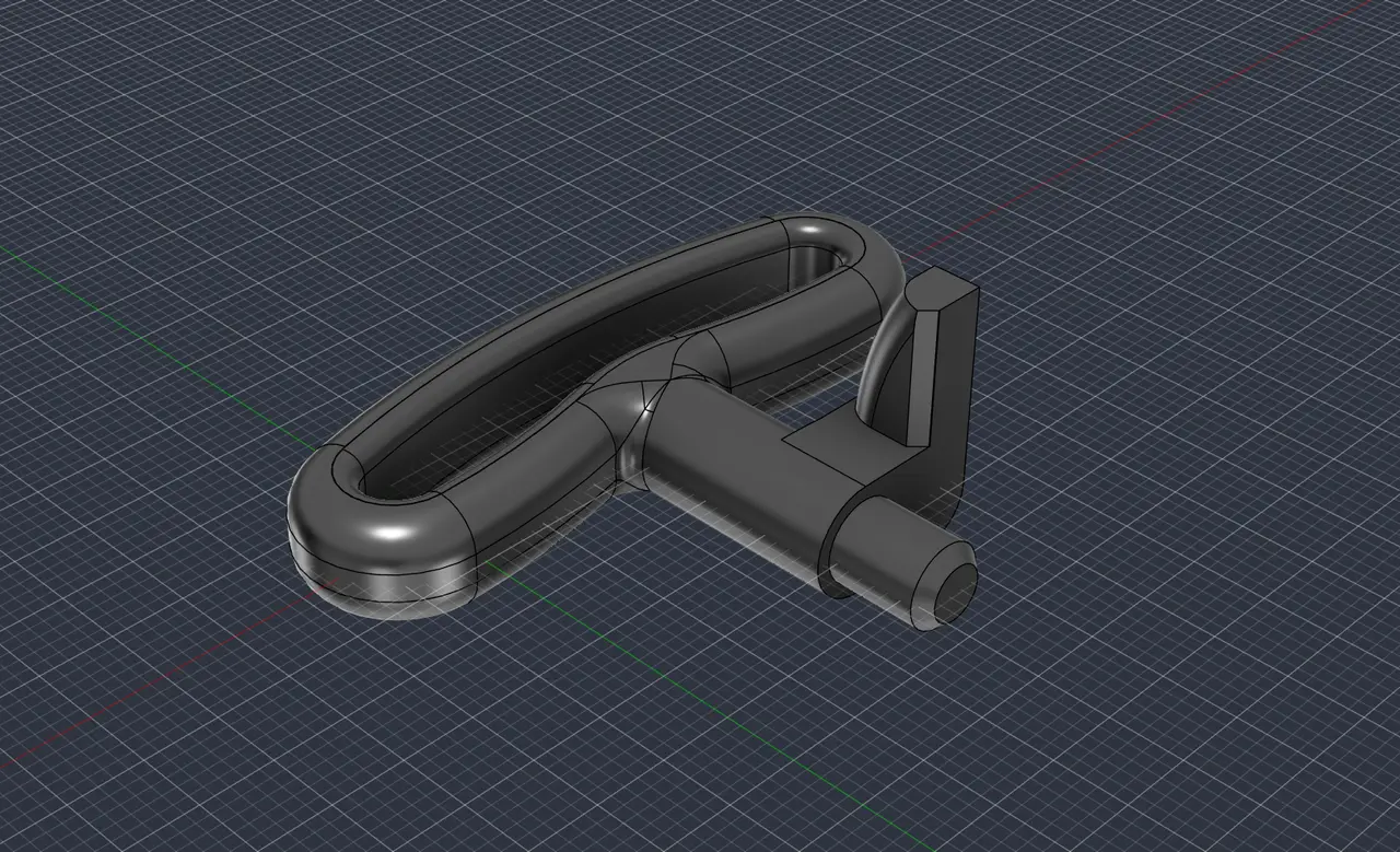 Steam Frame Ergonomics Kit controller key — modelo 3D
