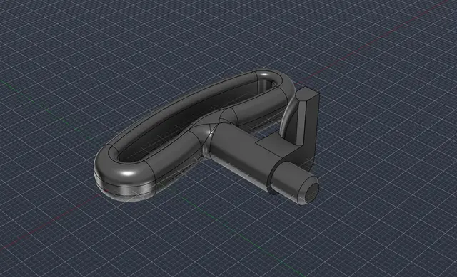 Steam Frame Ergonomics Kit controller key — modelo 3D