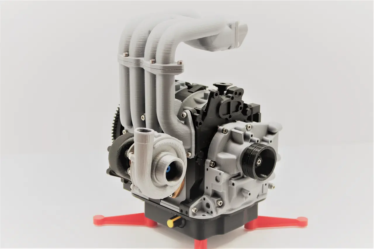 Mazda RX7 Wankel Rotary Engine 13B-REW - Working Model — modelo 3D