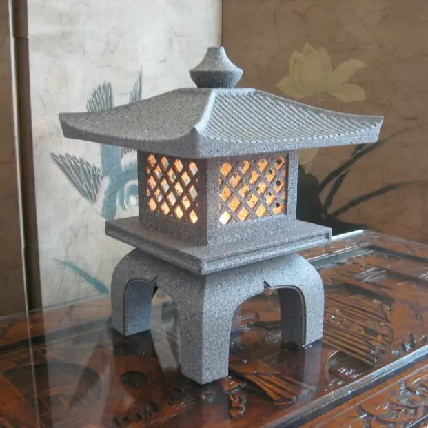 Japanese Garden Lantern Lamp — modelo 3D
