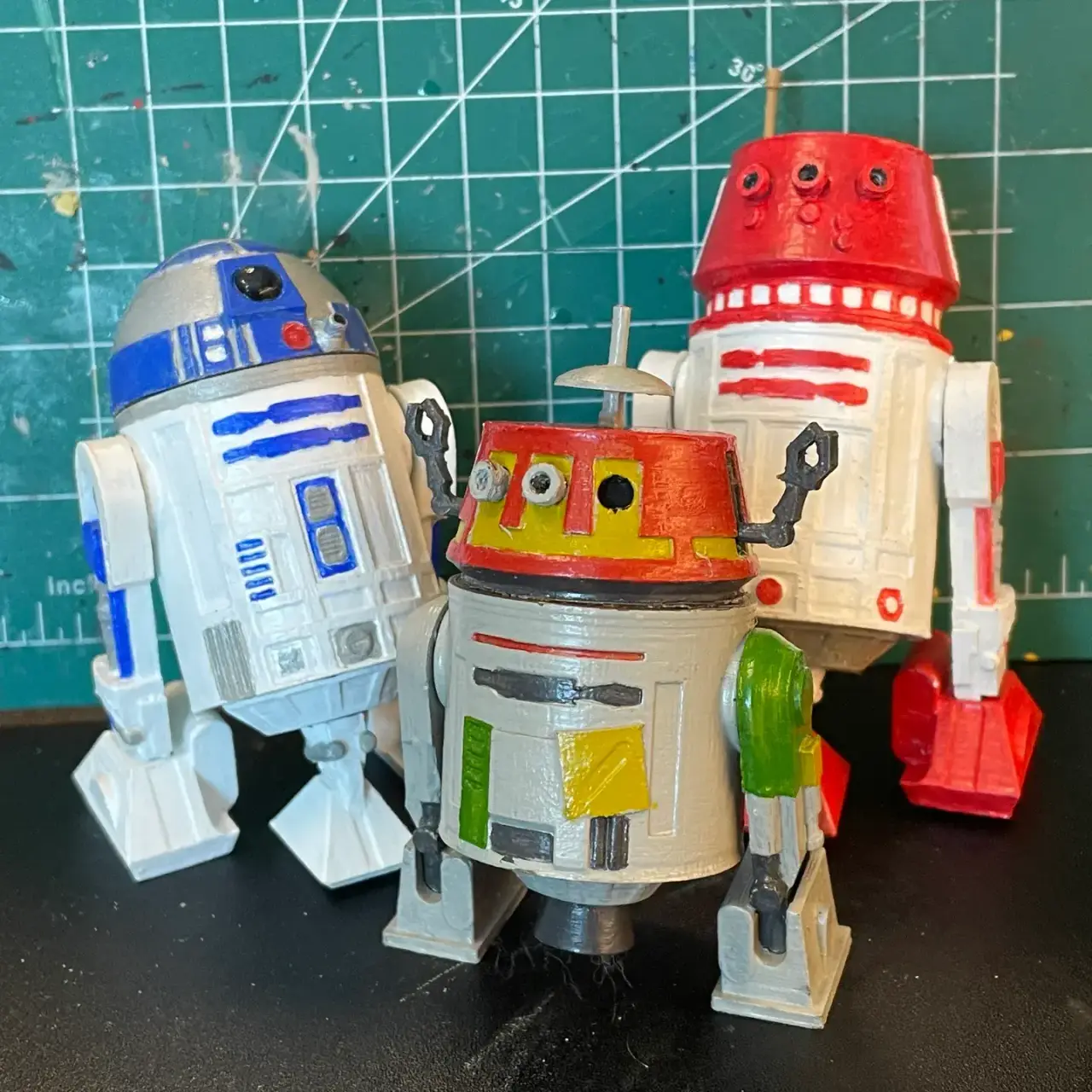 R and C Series Astromech Droids (Star Wars Black Series) - 1:12 scale — modelo 3D