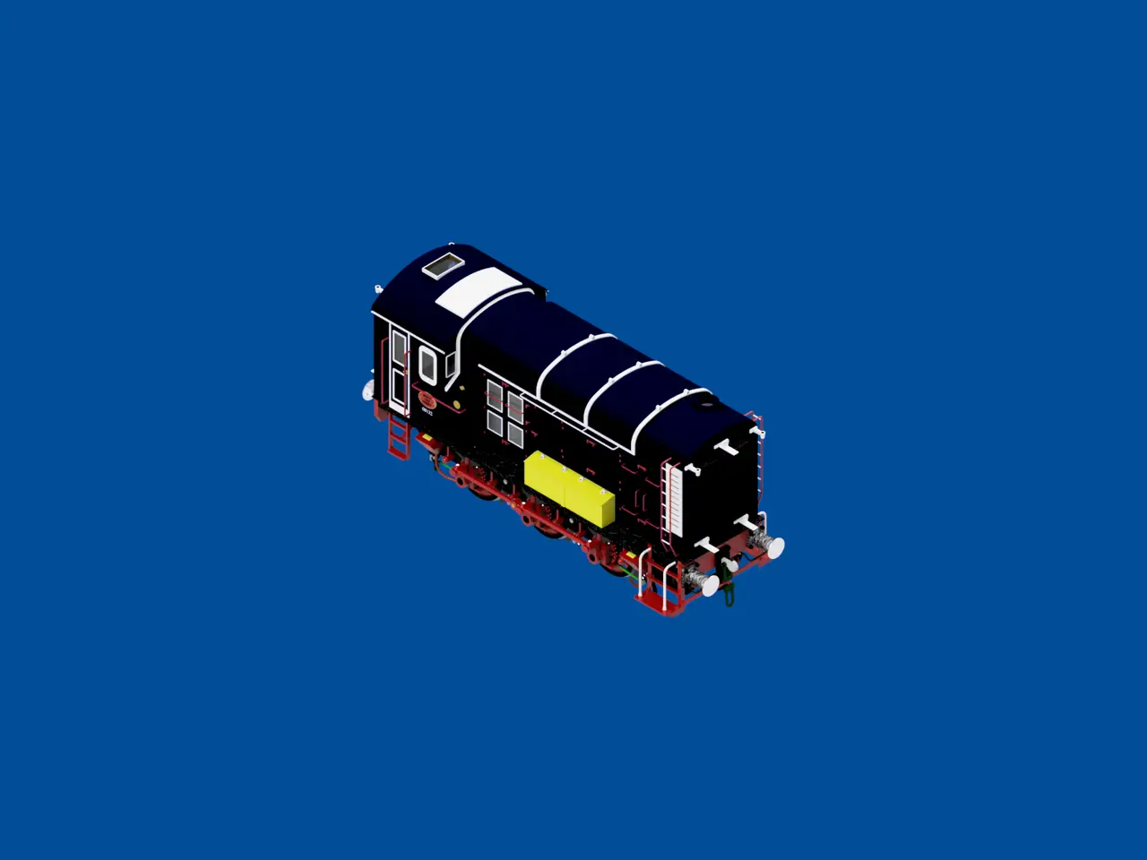 BR Class 08 Shunter — modelo 3D