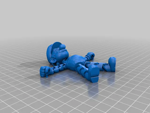 Articulated Mario Print in Place — modelo 3D