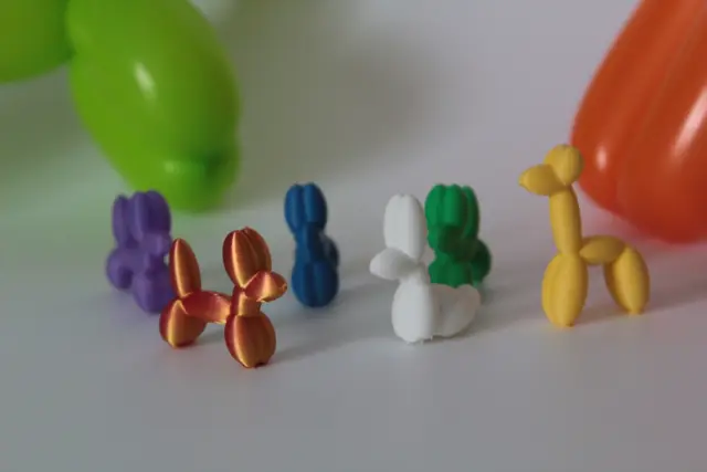Miniature Balloon Animals - Print in Place — modelo 3D