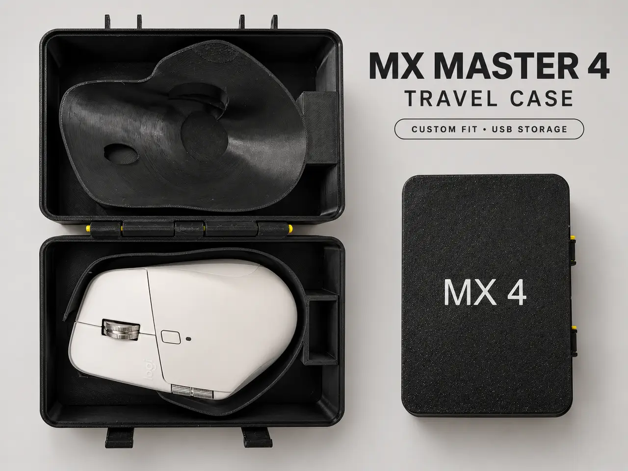 Logitech MX Master 4: custodia da viaggio — modelo 3D