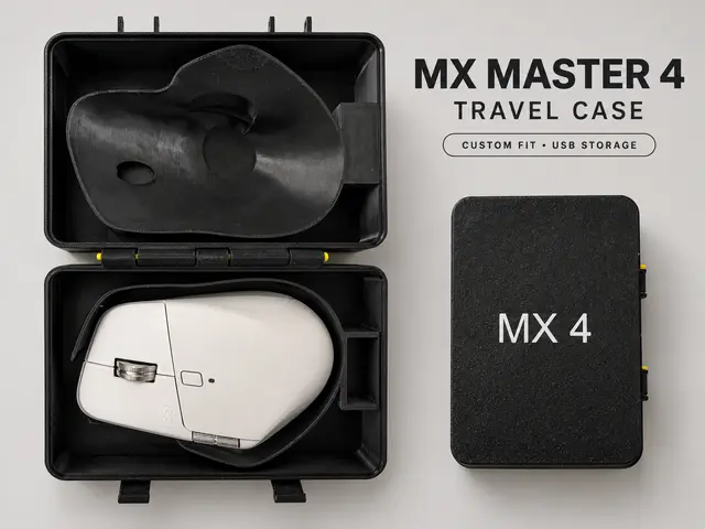Logitech MX Master 4: custodia da viaggio — modelo 3D