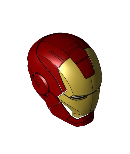 Ironman helmet.x_t — modelo 3D