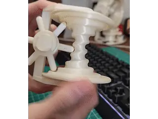 180-degree Globoid Gear Drive — modelo 3D