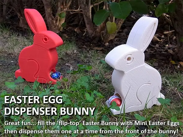 Easter Egg Dispenser Bunny — modelo 3D
