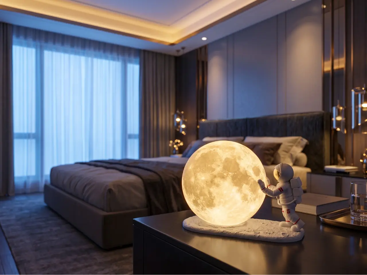 Astronaut Moon Lamp 15cmX15cm — modelo 3D