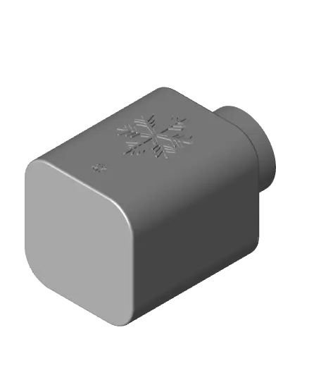 Snowflake Vase for Festive Decor — modelo 3D