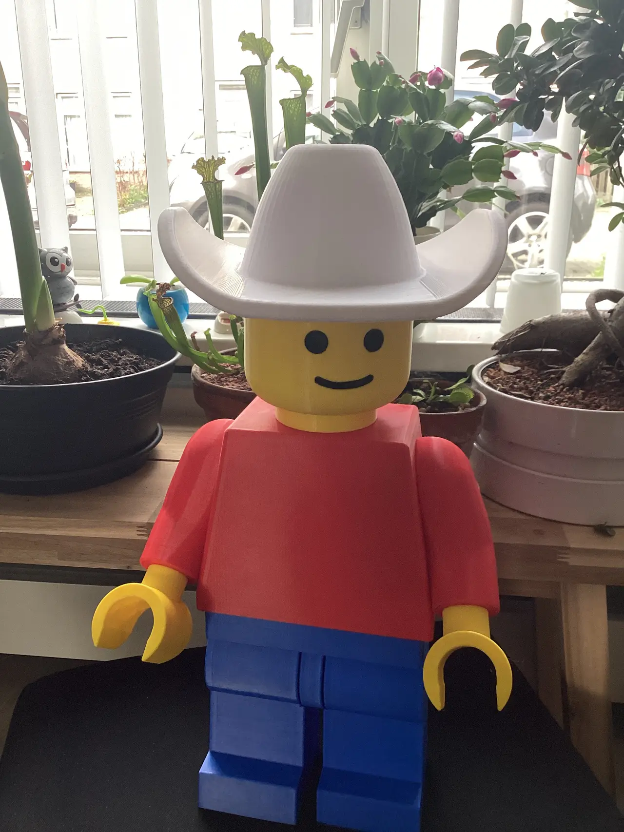 Cowboy Hat for Mega Lego Like Minifigure — modelo 3D