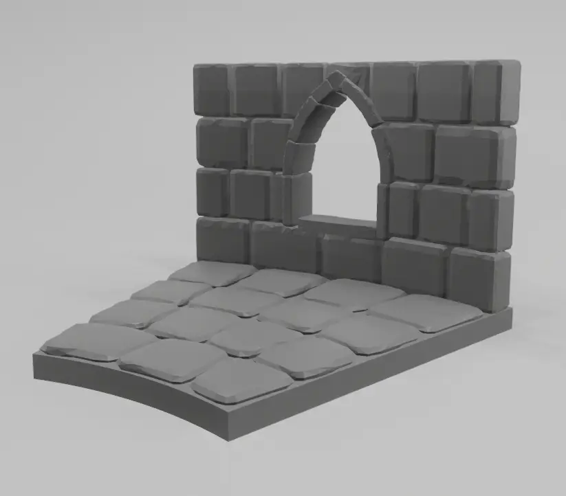 WDhex Revolving Labyrinth - window for the 1st ring of the basic stone set — modelo 3D