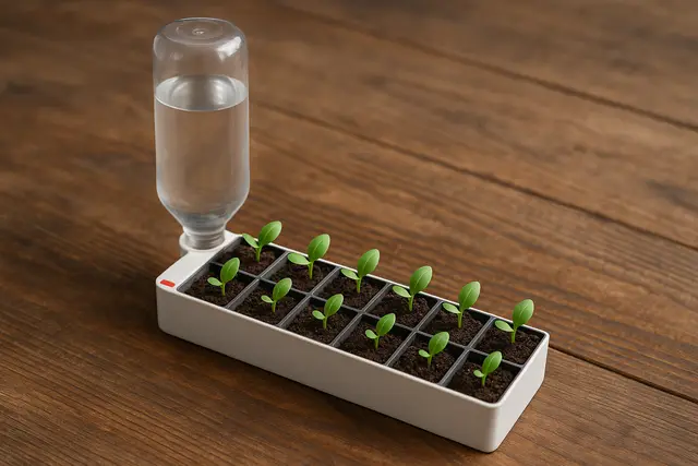 Seedlings Pot - Continuous Self Watering System (PET Water Bottle Sealed) - Germination Station — modelo 3D