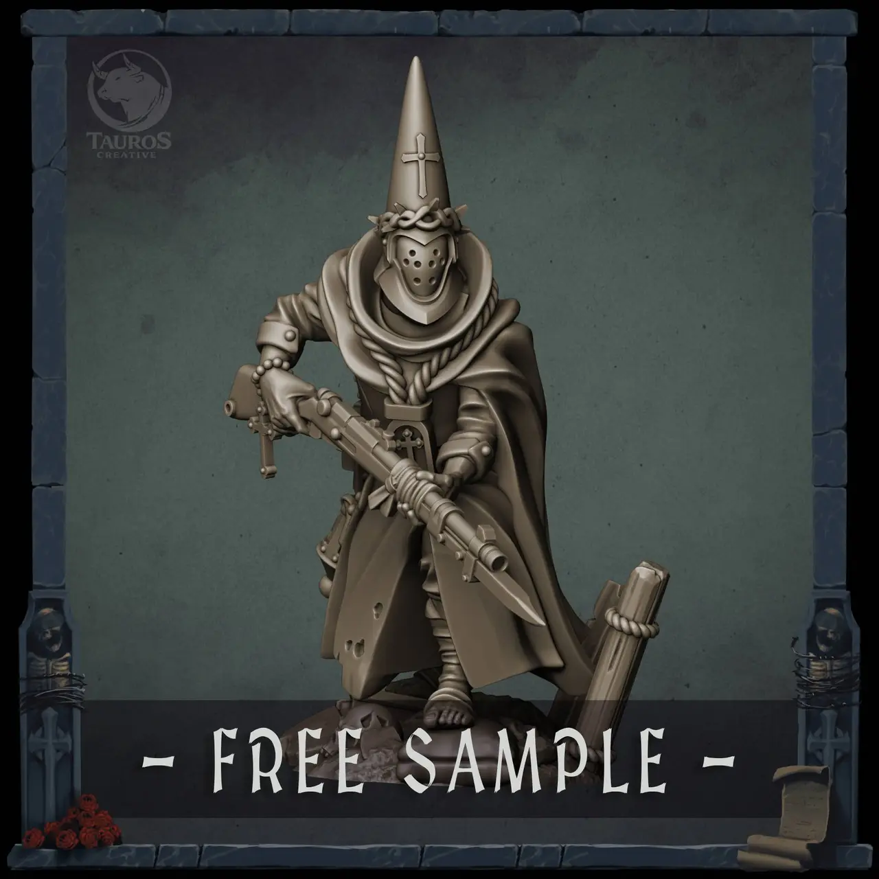 Free Sample — Kickstarter: Penitent Brotherhoods — modelo 3D