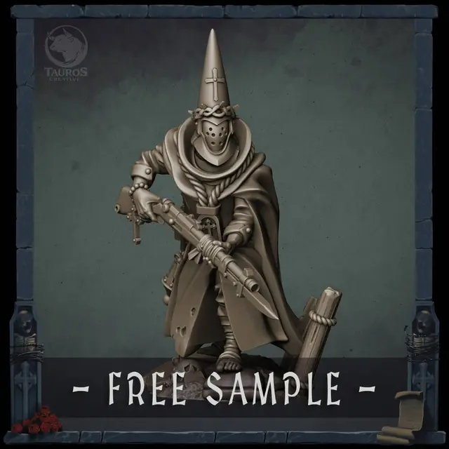 Free Sample — Kickstarter: Penitent Brotherhoods — modelo 3D