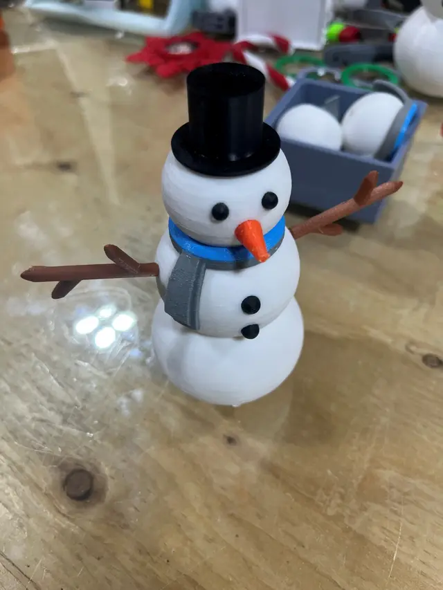 Snowman Friction fit assembly — modelo 3D