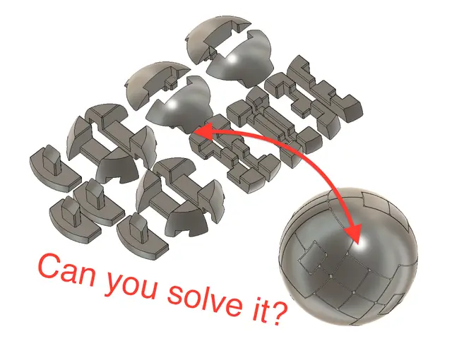3D-Puzzle Ball — modelo 3D