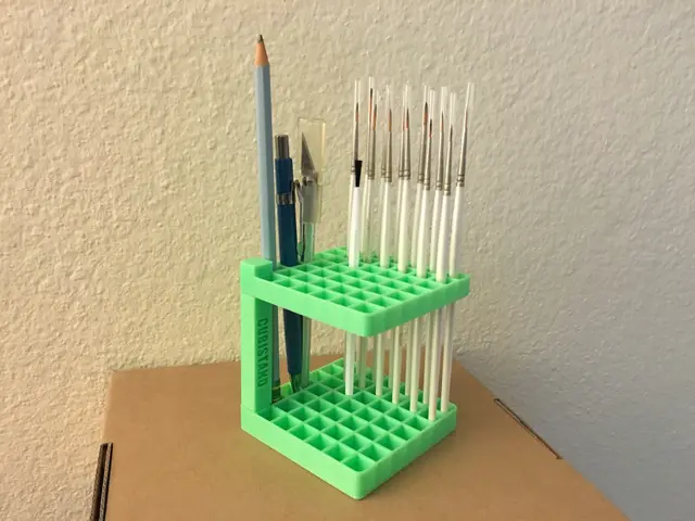 Cubistand Pencil Pen Brush Holder Stand — modelo 3D
