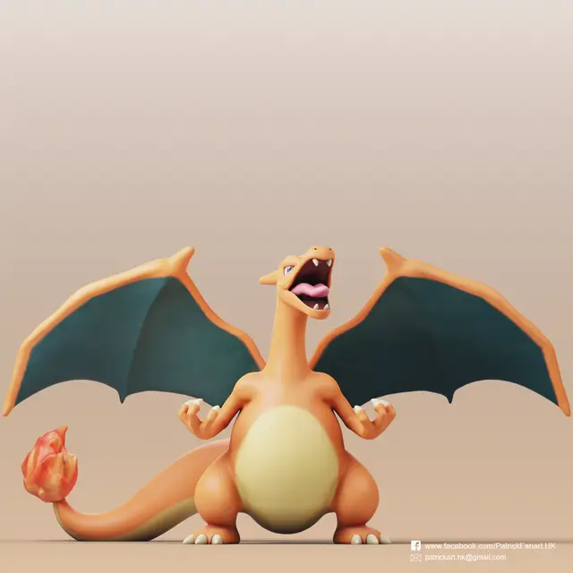 Charizard(Pokemon) — modelo 3D