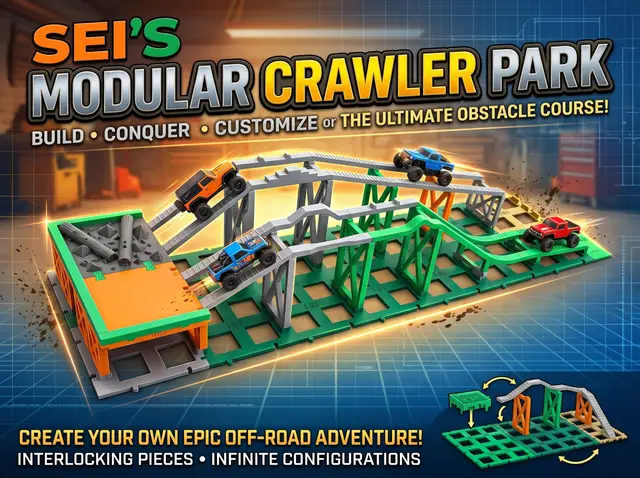 SEI Mini Z 4x4 Modular Crawler Park Base Pack — modelo 3D