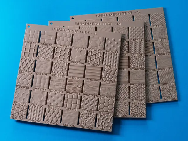 BumpMesh Test – Sample Plates for Default Textures — modelo 3D